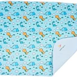 Happy Matty Dinosaurs Print Premium Dry Sheet – Large 70x100cm | Waterproof & Reusable Baby Mat | Soft, Skin-Friendly & Quick Dry | Ideal for Newborns, Toddlers & Diaper-Free Time-image-30