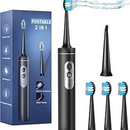 HEIGOO Water Floss Electric Toothbrush, Four-Mode Three-in-one Dental Cleaning Set, More Functions, Better Protection of Teeth-image-11