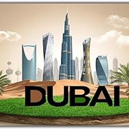 ISEE 360 Dubai Fridge Magnet Souvenir for Decorating Home Kitchen Refrigerator and Office Doors Multicolor Travel Gifts L X H 3 X 2 Inch | Rectangular-image-15