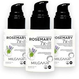 Milgaari Rosemary Hair Growth Serum | 3% Redensyl + 4% Anagain + 3% Baicapil + 1% Larix Europaea, Biotin & Rice Extract | Stimulates Hair Growth & Hair fall control serum for Women & Men (30ML- Pack of 3)-image-1