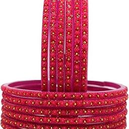 Designer Glass Bangle With Single Ball For Women,Girls And Adult (Packing of 12 Bangles)-image-67