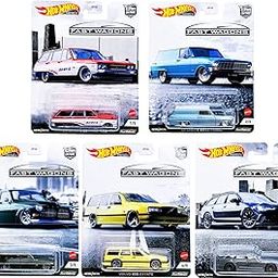 Hot Wheels Premium Car Culture Fast Wagons Complete Set of 5 Vehicles-80