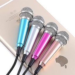 Ascension Smart Phone Mini 3.5mm Pocket Size Microphone for PC Mobile Mini Microphone Android iPhone Computer Mobile Phone Sing Karaoke (Color May Vary)-image-30