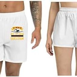 Unisex Regular fit 'Swimming | to Swim OR NOT to Swim' Polyester Shorts [Size S/28In to XL/40In]-image-66