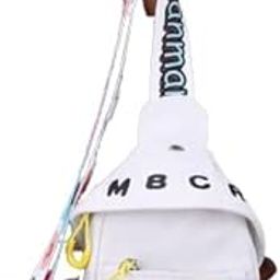 Best Gift for Boy | Unisex Sling Bag | CrossBody Bag for kids | Canvas Cross Body Shoulder Side Bag Small Chest Sling Bag |Travel Daypack Picnic Bags for Kids white clr-19