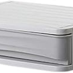 Double-Deck Desktop Comestics Make-up Storage Drawer Type Box Saving Space Make-up Organizer Gray S One Layer Drawer Box-22