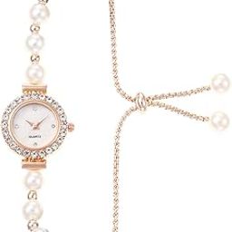Women's Fashion Simple Floral Bracelet Watch Diamond Quartz Light Luxury Watch-image-63