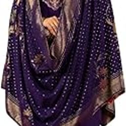 Women's Marina Silk Kurta, Pant & Dupatta Set Embroidered Work Round Neck 3/4th Sleeves Straight Salwar Suit Dupatta Set || Comfortable Outfit For Wedding-image-22