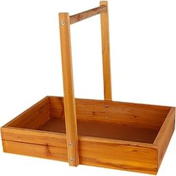 CALANDIS™ Wooden Carry Basket with Handle Labs Storage Bin for Science Equipment-picture-16