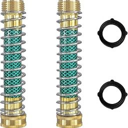 Hourleey 2 Pack Garden Hose Protector Hose Extension Adapter with Coil Spring-picture-27