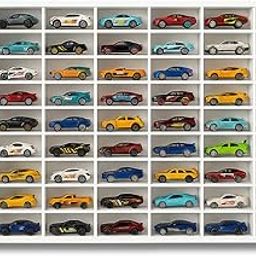 60-Car Hot Wheels White Display Case – Transparent Acrylic Organizer Shelf for Scale Diecast & Mini Models(Without Cars)-image-83
