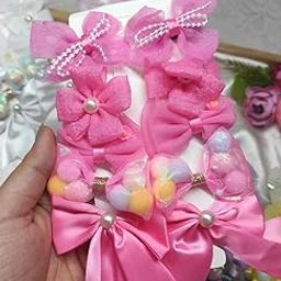 10-Piece Baby hair clip set for girls Delicated Bows, Flowers, And Heart Patterns Hair Pin Soft and Charming (Dark Pink)-image-95