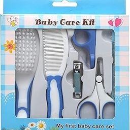 Blue Raven Baby Grooming Kit, Manicure Set or Daily Care Kit for Babies/Infants/Toddler with Brush, Scissors, Nail Clipper, Hair Brush, Filer & Comb and, Newborn Kit, Baby Care - 6 pcs Set (Blue)-image-89