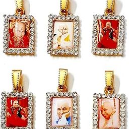 Aish N Bless (Set of 6) Rectangular Shaped GURU JI SWAROOP/Photo Golden Metal Pendants/Lockets/Ornament/Religious Occasion for Neck Chain For Women,Men And Kids (Small Size)-picture-13