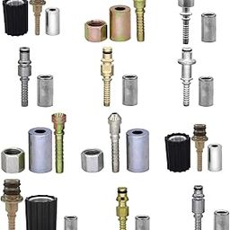 UJEAVETTE® Pipe Joint M22 Inner Wire Quick Connect Adapter For Pressure Washer Pipe A-picture-11