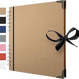 Bstorify Scrapbook Photo Albums Brown Thick Kraft Paper Scrap Book Ideal for Your Scrapbooking Albums Art & Craft Projects (Wedding)-18