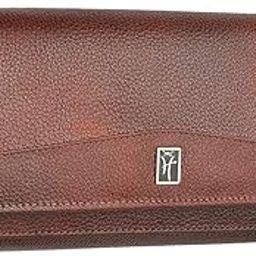 Brown Genuine Leather Wallet for Women | 4 Compartment | 5 Zippered Pocket | 2 Photo ID Window | 3 Card Slots | Ladies Purse | Ladies Wallet |-picture-10