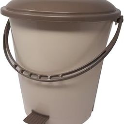 Dhwani Enterprise Plastic Pedal Dustbin 12 Ltr Standard Plain Grey Color-28