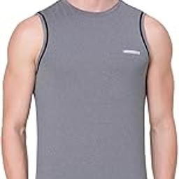 Athleisure Men's Polyester Regular Fit Van Heusen Active Sports Swift Dry Vest - Odour Shield, Lightweight-image-88