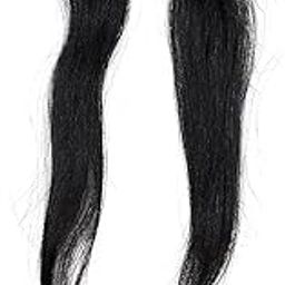 LUXURIUSHAIR 2Pcs Side Bang Clip in Bangs Real Human Hair Side Covers Wave Fringe Hair Extensions for Women Girls 18 INCH (Natural Black Color)-image-19