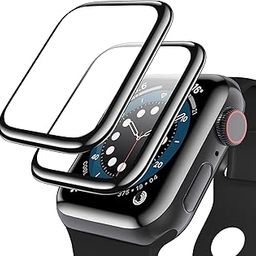 GLAMYOURS Pack Of 2 Screen Guard Protector Compatible for Apple Watch Series 7 / Series 8 / Series 9, 45mm (Transparent) with Edge to Edge Full Screen Coverage-image-11