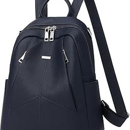 Anti-Theft Cross Leather Backpack & Purse for Women | Shoulder Bag for Women and Girls | College Bag for Girls | Multipurpose Travel Bag | Durable | Convertible-image-93