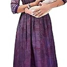 Feeding Kurtis for Women with Zip | Maternity Gown Pregnancy Dress for Nursing Mothers | Viscose Rayon | Stylish & Comfortable | S to 4XL | Maternity Wear Feeding Dress Tops-image-3