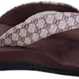 Nisco care MCR chappals for women with arch support extra soft diabetic & orthopaedic slipper (Brown checks, 7)-image-56