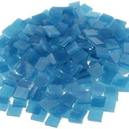 MERISHOPP®2x250 Pieces Vitreous Glass Mosaic Tiles for Arts DIY Crafts Lake Blue|Crafts | Glass & Mosaics | Glass & Mosaic Tiles|250 Pieces Mosaic Tiles(2 Pack)-image-23