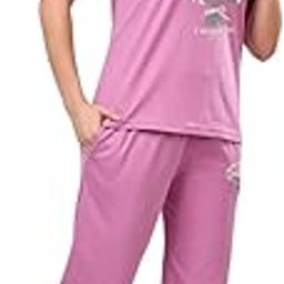 Soft Cotton Sleepwear for Women | Shor Sleeve Top & Pants| Stylish & Comfortable Nightwear for Ladies-picture-40