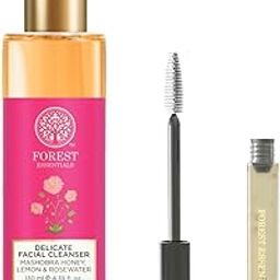 Forest Essentials Nayantara Clear Lash & Brow Growth Serum | Improves Lash & Brow Length & Boosts H,Forest Essentials Delicate Facial Cleanser Mashobra Honey, Lemon & Rose Water 130 Ml (Face Wash)-2