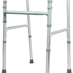 Antara AGEasy Walker for Senior Citizens | Adjustable Height Adult Walker for Patients | Lightweight & Sturdy Walking Stand for Old People | Foldable Walking Aid for Men & Women (Silver)-17