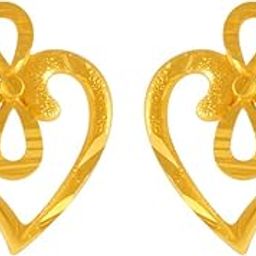 22KT Yellow Gold Stud Earrings for Women - 1.5 Grams-image-47