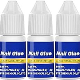 Apeak Nail Glue - Super Glue Stronger For Artificial Or Fake Nails, Nail Art 3g - Bottle 401 Extra Strong for Acrylic, Waterproof Long Lasting Bond, Professional for Nail Tips (5 Pcs)-image-80