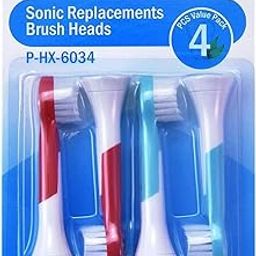 SAZ DEKOR® Replacement Toothbrush Heads Pack of 4 for Phillips Sonicare HX6034-image-39