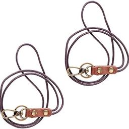 CALANDIS™ 2Pieces Leather Lanyard Neck Wrist Strap ID Card Badge Phone Key Holder 49cm | Flashlights | Flashlights Lanterns & Lights | & Hiking | Outdoor Sports-9