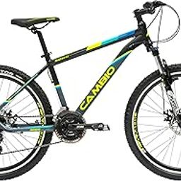 Cambio Soho 26T MTB Aluminium Frame Set, Threadless Mech Lockout Suspension, Shimano Rapid Fire Shifters, Shimano 24s Gear Matt Black/Neon Green-image-34