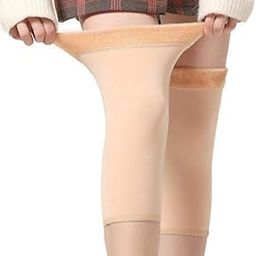 Winter Woollen Leg Warmers for women's men's unisex Footless Socks Warm Fur Long Leg Warmers Over Knee High-image-53