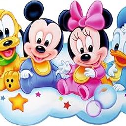 Mickey Mouse and Friends Cartoon Wall Sticker for Living Room, Kids Room, Bedroom, Restorent, Cafe (Size - 48 Cm X 63 Cm)-image-19