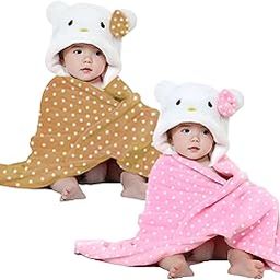 Swissberry Baby Bath Towel Newborn Combo Pack of Hooded Towel Wrapper Quick Water Absorb for Baby Boys and Girls Pack of 2, 0-2 Years-image-93