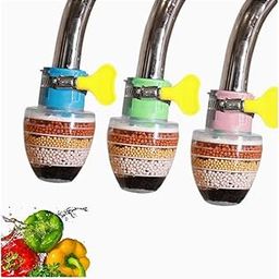 Stainless Steel Water Faucet Layer – 6-Layer Activated Carbon Tap Filter | Chlorine; Heavy Metal Removal | Under Sink Water Purifier, Softener| Kitchen Bathroom Wash Basin Faucet Extender(Pack of 2)-11