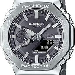 G-Shock GM-B2100SD-1ADR Bluetooth Analog-Digital Black Dial Men Watch Silver Stainless Steel Strap (G1638)-image-13