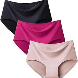 SUNEX Women & Girls Ice Silk Ultra-Thin Seamless Sexy Combo Panties Underwear Breathable Invisible Bikini Hipster Multicolour - Free Size-image-5