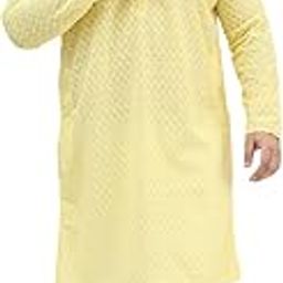 (Since 1958 Men's Cotton Chikankari Kurta & White Pyjama Collection-Timeless Elegance for Eid & Holi Festivals-picture-47