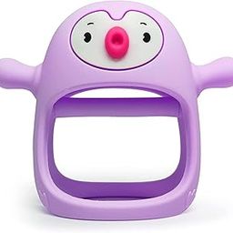 Penguin Silicone Baby Teeth Grinding Stick, Chewing Toy, | Safe Material | Soothing Relief | Ergonomic Design | Multi-Functional Use | Easy to Clean-image-19