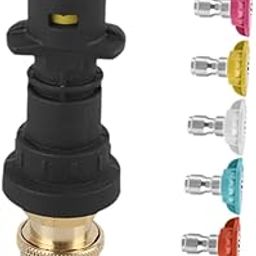 UJEAVETTE Pressure Washer Adapter Car Washing Quick Connect Good Sealing Cleaning Tool 7 Nozzle Set-picture-26