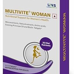 Multivite Woman - Daily Multivitamin for Women with Natural Extracts, Amino Acids & Biotin | 36 Essential Vitamins & Minerals for Energy, Immunity & Well-Being | Supports Skin, Hair & Bone Health | Pack of 30-picture-13