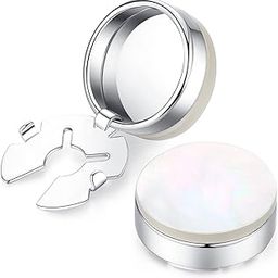 White Pearl Shell Black Onyx Button Covers Cufflinks for Men Ordinary Shirt-26