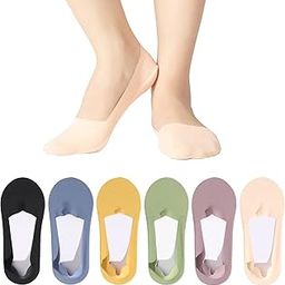 No Show Socks Womens 6 Pairs Hidden Invisible Low Cut Socks Non Slip Socks Womens Breathable Cool Thin Womens Socks-image-102