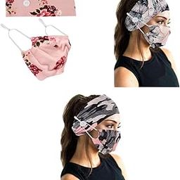 3 Sets Buttons Headband with Face Masks-image-15